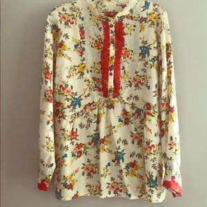 Johnny was flower print blouse